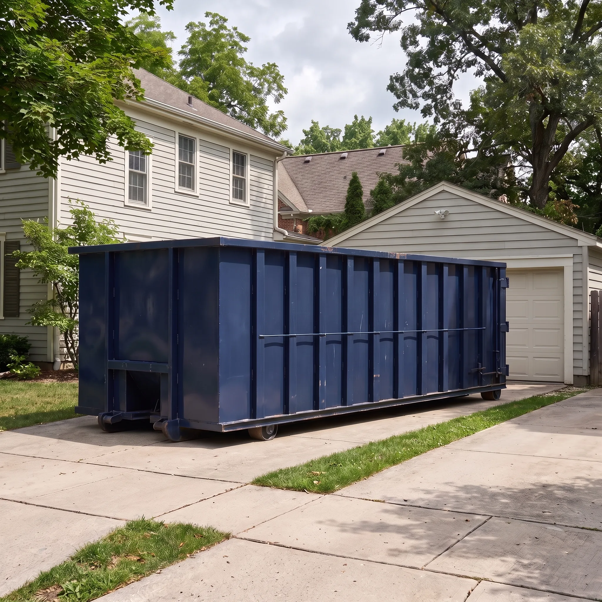 Dumpster on a Cincinnati, OH job site